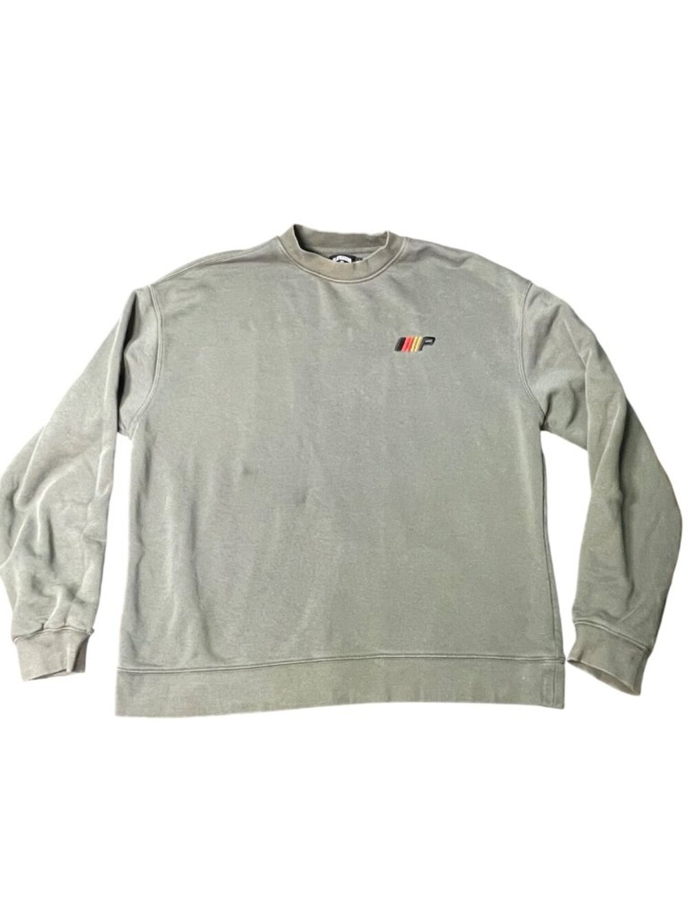 Limited Playmakers Motorsports Crewneck Sweatshirt Olive Green L Cotton-Poly